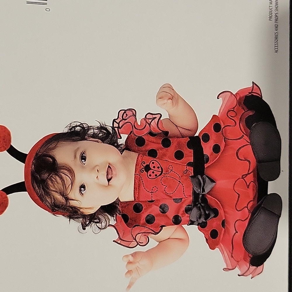 Infant Lovebug Costume with Dress and Headpiece. New In Pkg. 6-12 Months.